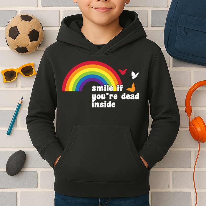 Smile If You're Dead Inside Kids Hoodie