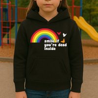 Smile If You're Dead Inside Kids Hoodie
