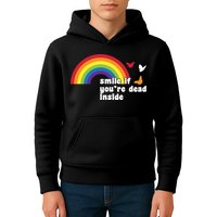 Smile If You're Dead Inside Kids Hoodie
