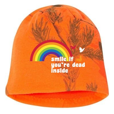 Smile If You're Dead Inside Kati - Camo Knit Beanie