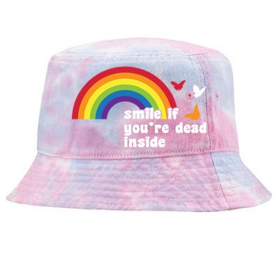 Smile If You're Dead Inside Tie-Dyed Bucket Hat