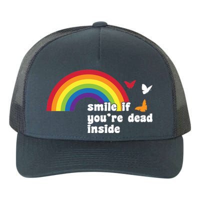 Smile If You're Dead Inside Yupoong Adult 5-Panel Trucker Hat