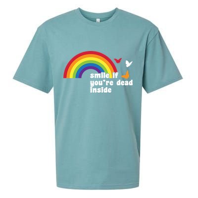 Smile If You're Dead Inside Sueded Cloud Jersey T-Shirt