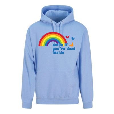 Smile If You're Dead Inside Unisex Surf Hoodie