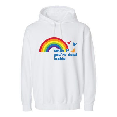 Smile If You're Dead Inside Garment-Dyed Fleece Hoodie