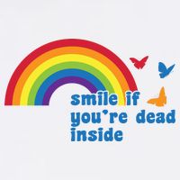 Smile If You're Dead Inside Garment-Dyed Sweatshirt