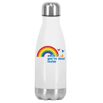 Smile If You're Dead Inside Stainless Steel Insulated Water Bottle