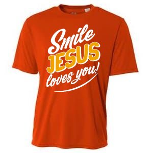 Smile Jesus Loves You!  Cooling Performance Crew T-Shirt