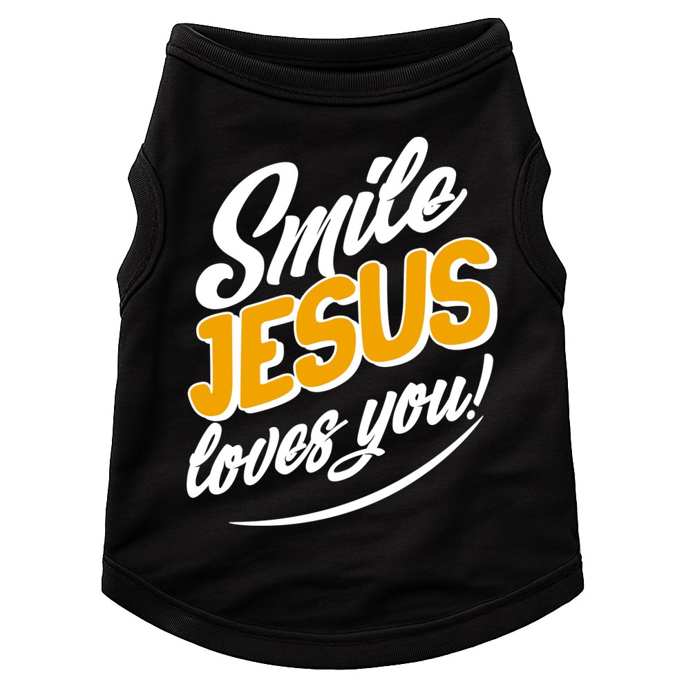 Smile Jesus Loves You!  Doggie Tank