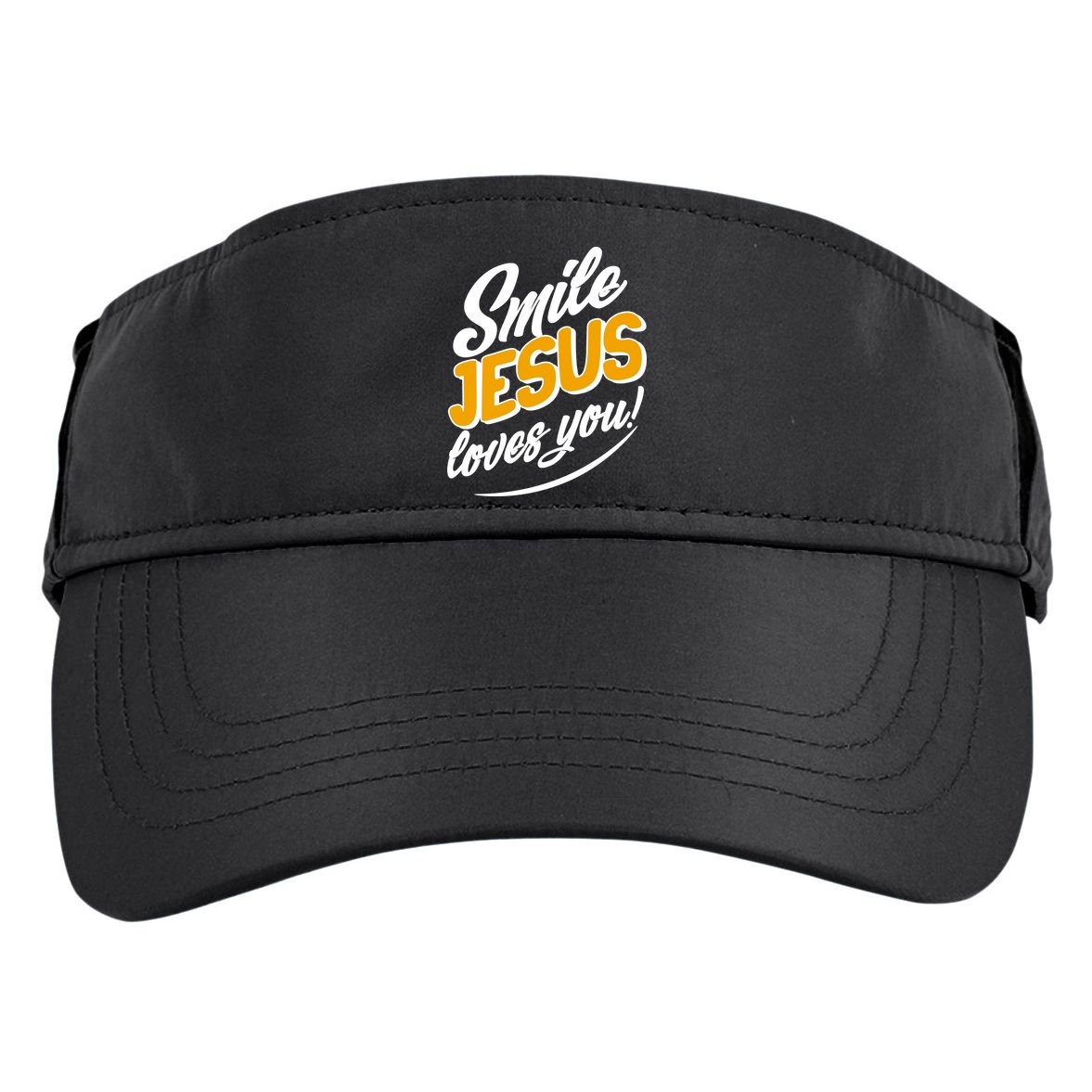 Smile Jesus Loves You!  Adult Drive Performance Visor