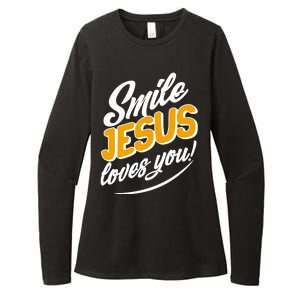 Smile Jesus Loves You!  Womens CVC Long Sleeve Shirt