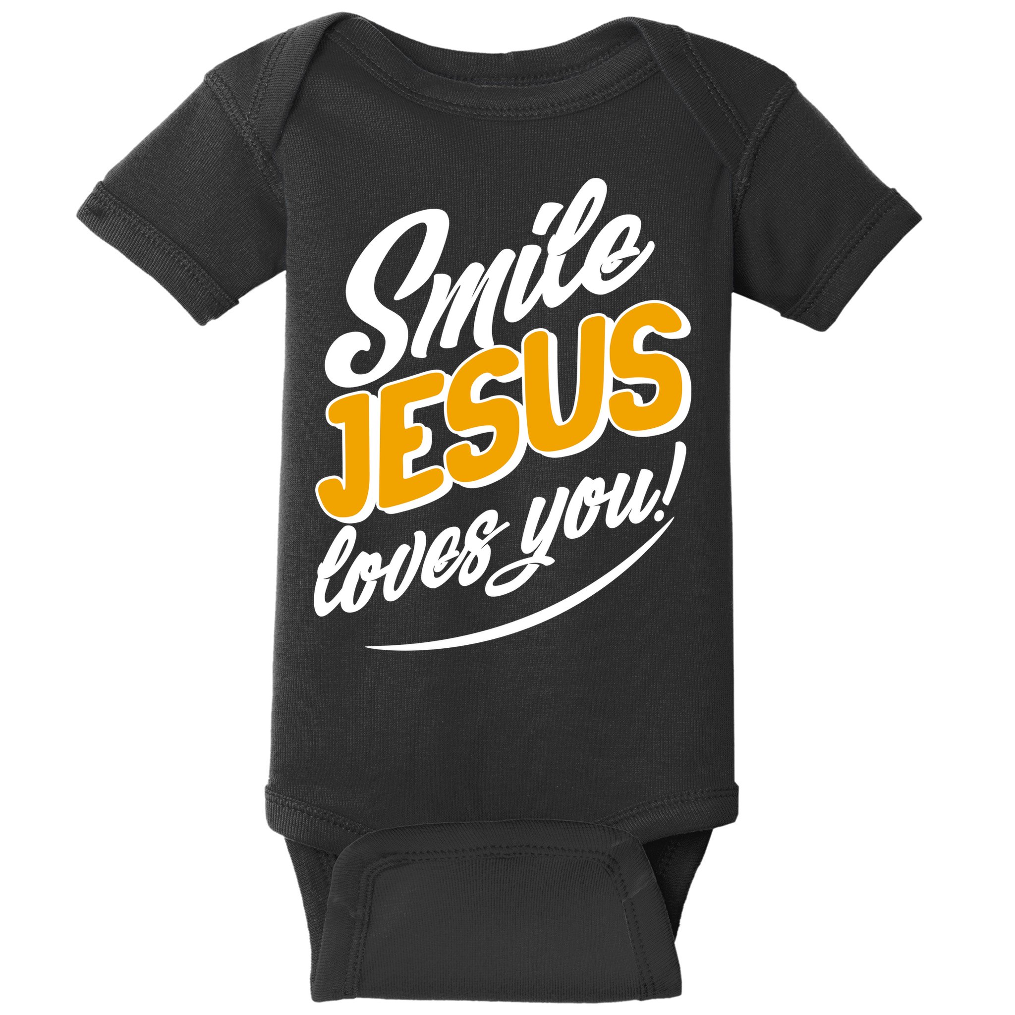 Smile Jesus Loves You!  Baby Bodysuit