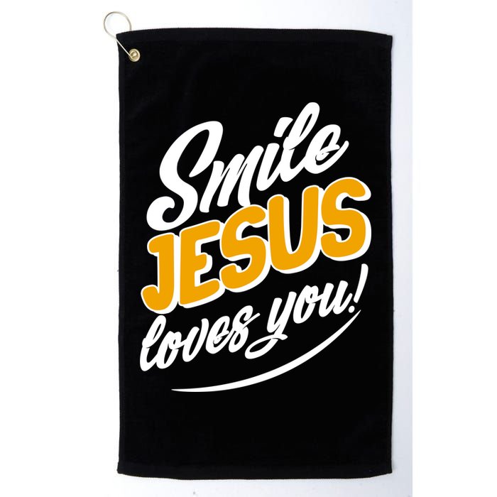 Smile Jesus Loves You!  Golf Towel