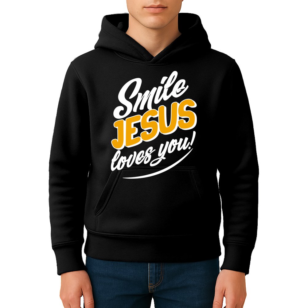 Smile Jesus Loves You!  Kids Hoodie