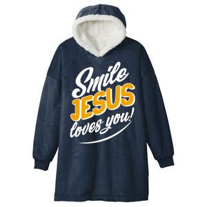 Smile Jesus Loves You!  Hooded Wearable Blanket