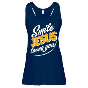 Smile Jesus Loves You!  Ladies Essential Flowy Tank