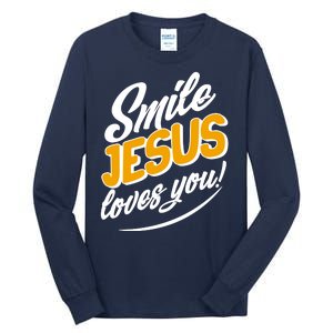 Smile Jesus Loves You!  Tall Long Sleeve T-Shirt