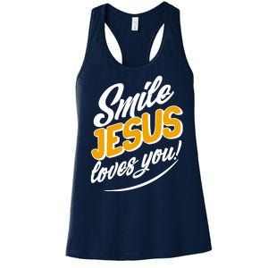 Smile Jesus Loves You!  Women's Racerback Tank