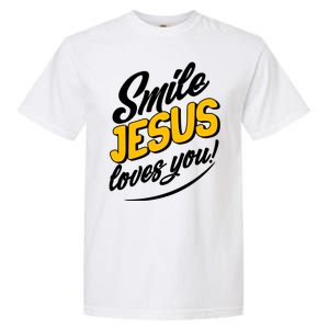 Smile Jesus Loves You!  Garment-Dyed Heavyweight T-Shirt