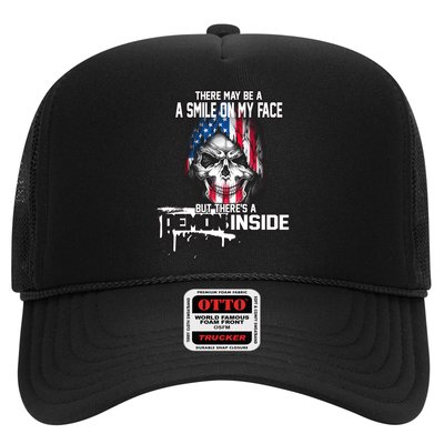 Smile On My Face Demon Inside Trucker Hat