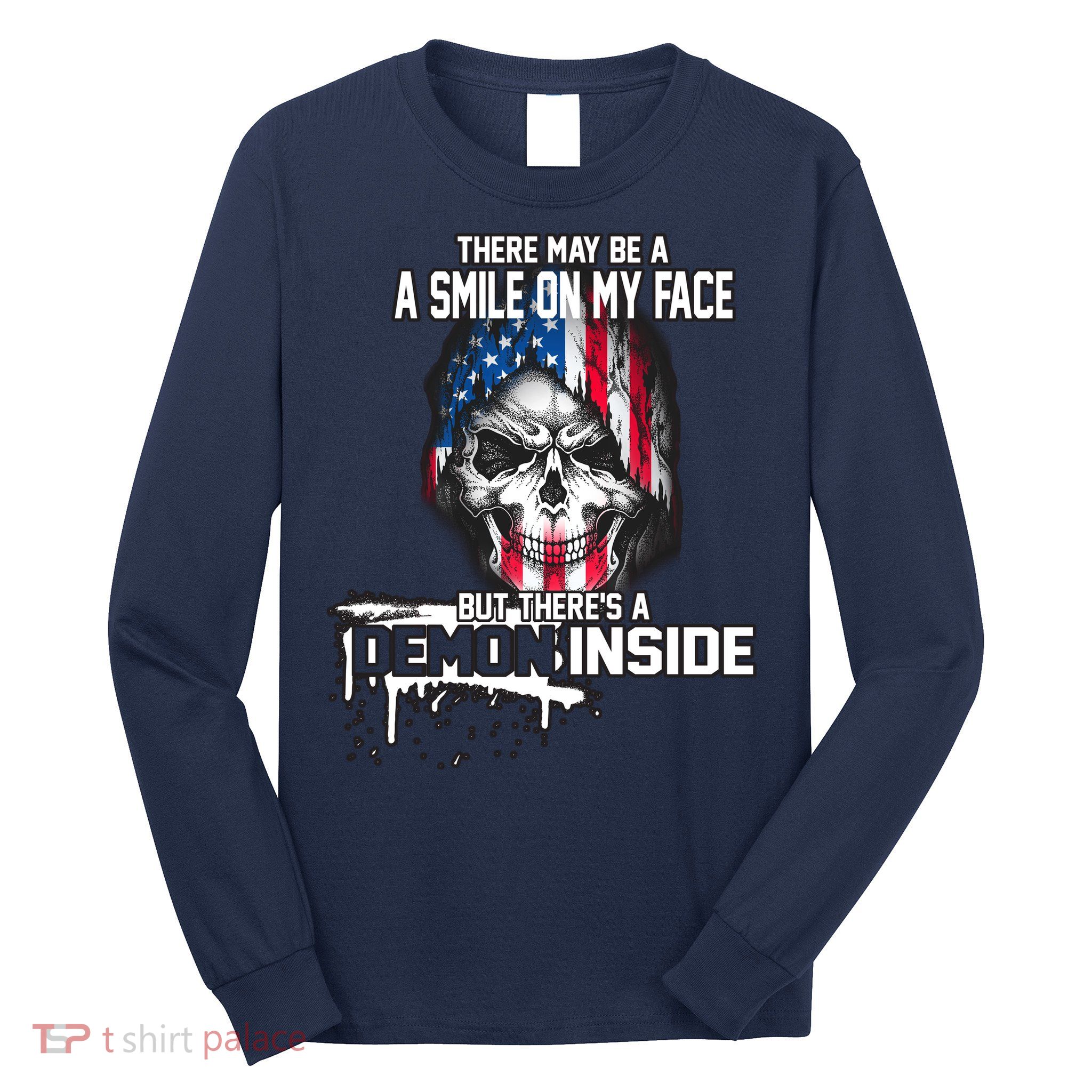 Smile On My Face Demon Inside Long Sleeve Shirt