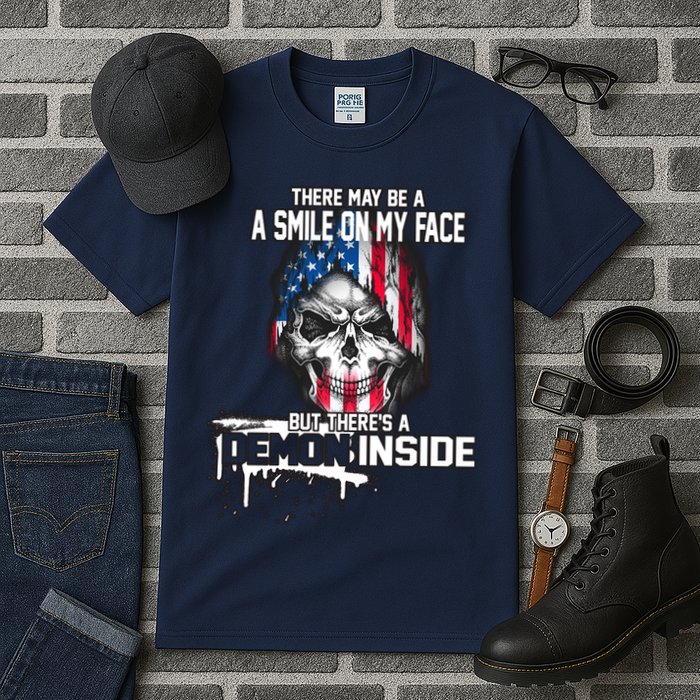 Smile On My Face Demon Inside Tall T-Shirt