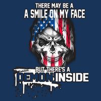 Smile On My Face Demon Inside 16 in Basic Backpack