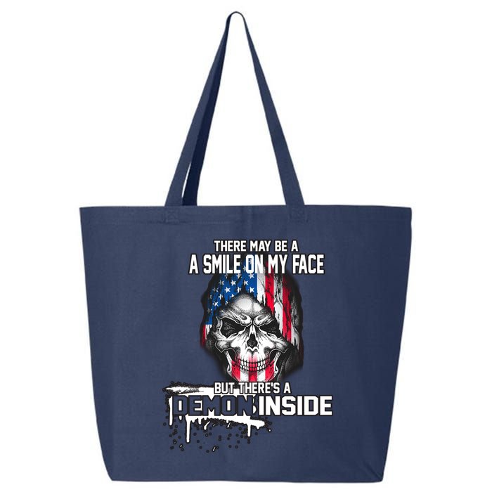 Smile On My Face Demon Inside 25L Jumbo Tote