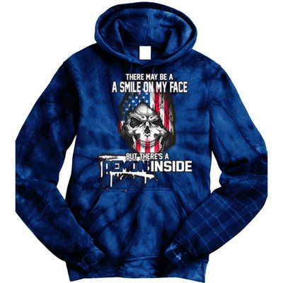 Smile On My Face Demon Inside Tie Dye Hoodie