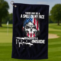 Smile On My Face Demon Inside Golf Towel