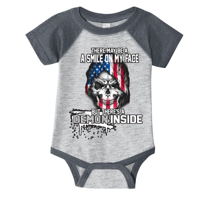 Smile On My Face Demon Inside Infant Baby Jersey Bodysuit