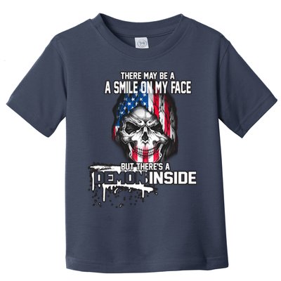 Smile On My Face Demon Inside Toddler T-Shirt
