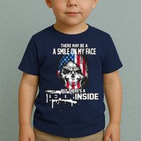 Smile On My Face Demon Inside Toddler T-Shirt