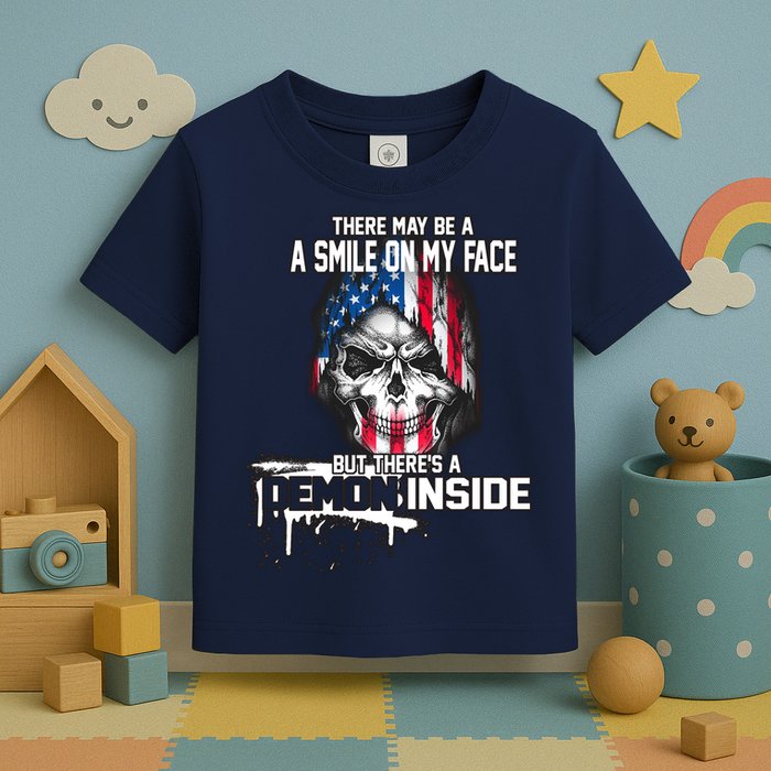 Smile On My Face Demon Inside Toddler T-Shirt