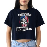 Smile On My Face Demon Inside Crop Top