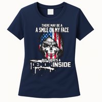 Smile On My Face Demon Inside Womens T-Shirt