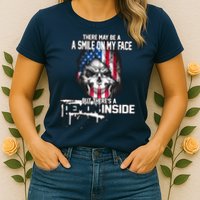 Smile On My Face Demon Inside Womens T-Shirt