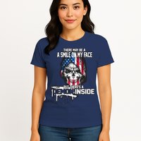 Smile On My Face Demon Inside Womens T-Shirt