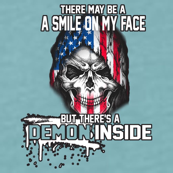 Smile On My Face Demon Inside Sueded Cloud Jersey T-Shirt
