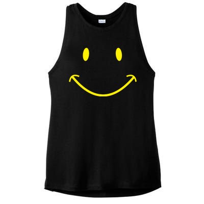 Smiley Face Ladies PosiCharge Tri-Blend Wicking Tank