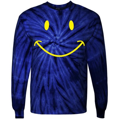 Smiley Face Tie-Dye Long Sleeve Shirt