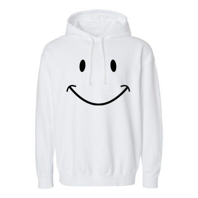 Smiley Face Garment-Dyed Fleece Hoodie