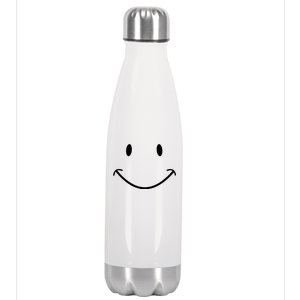 Smiley Face Stainless Steel Insulated Water Bottle