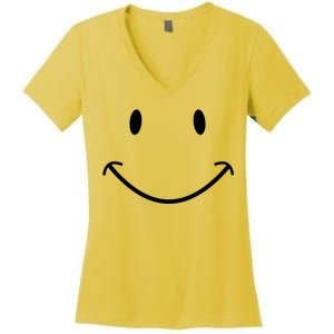 Smiley Face Women's V-Neck T-Shirt