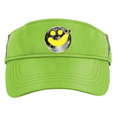 Smiley Face Happy Moon  Adult Drive Performance Visor