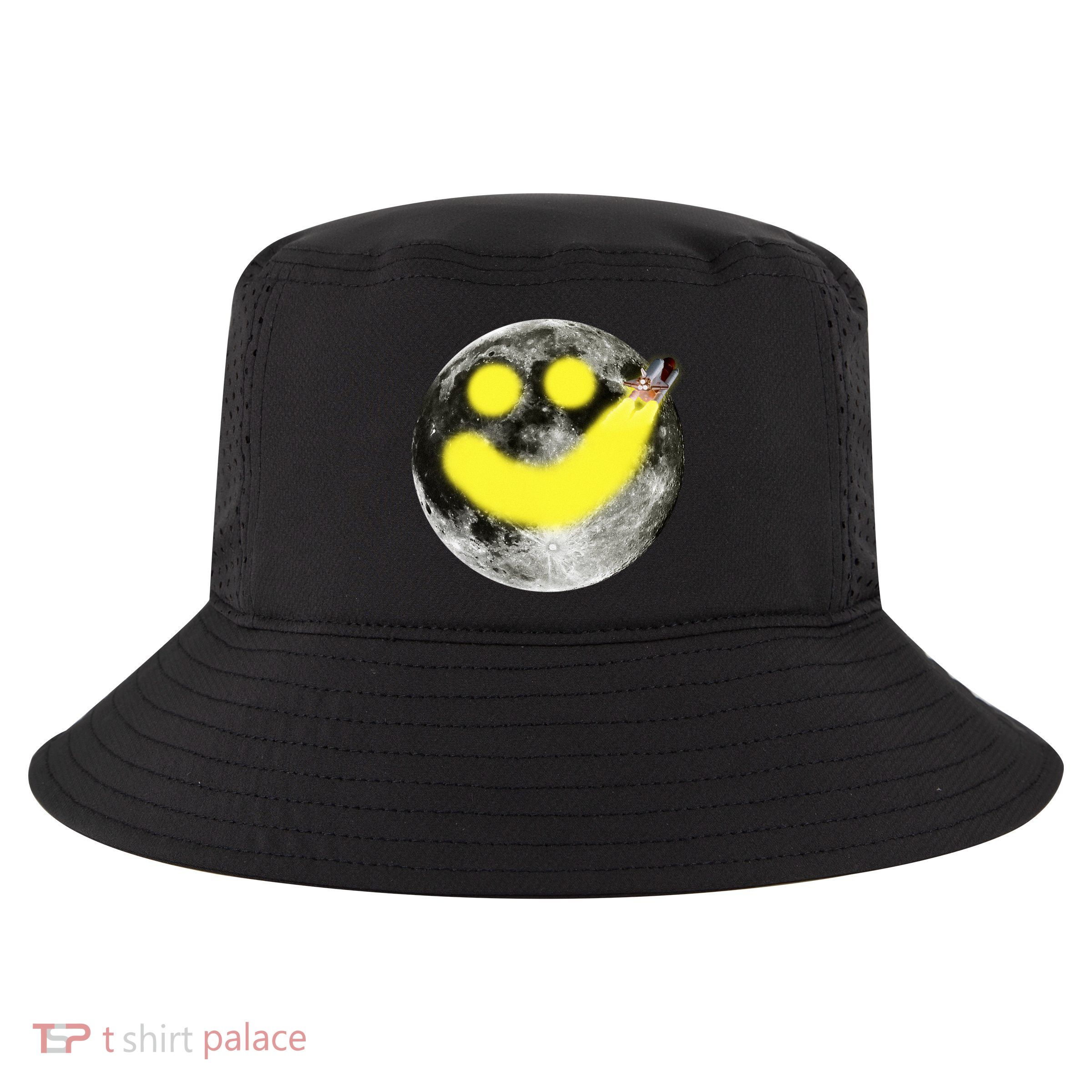 Smiley Face Happy Moon  Cool Comfort Performance Bucket Hat
