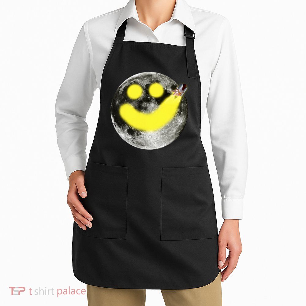 Smiley Face Happy Moon  Apron