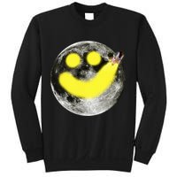 Smiley Face Happy Moon  Sweatshirt