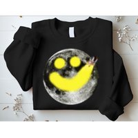 Smiley Face Happy Moon  Sweatshirt