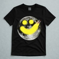 Smiley Face Happy Moon  T-Shirt
